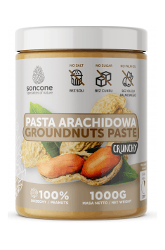 Jeśli szukasz wysokiej jakości masła orzechowego - Pasta Arachidowa od Soncone będzie świetnym wyborem