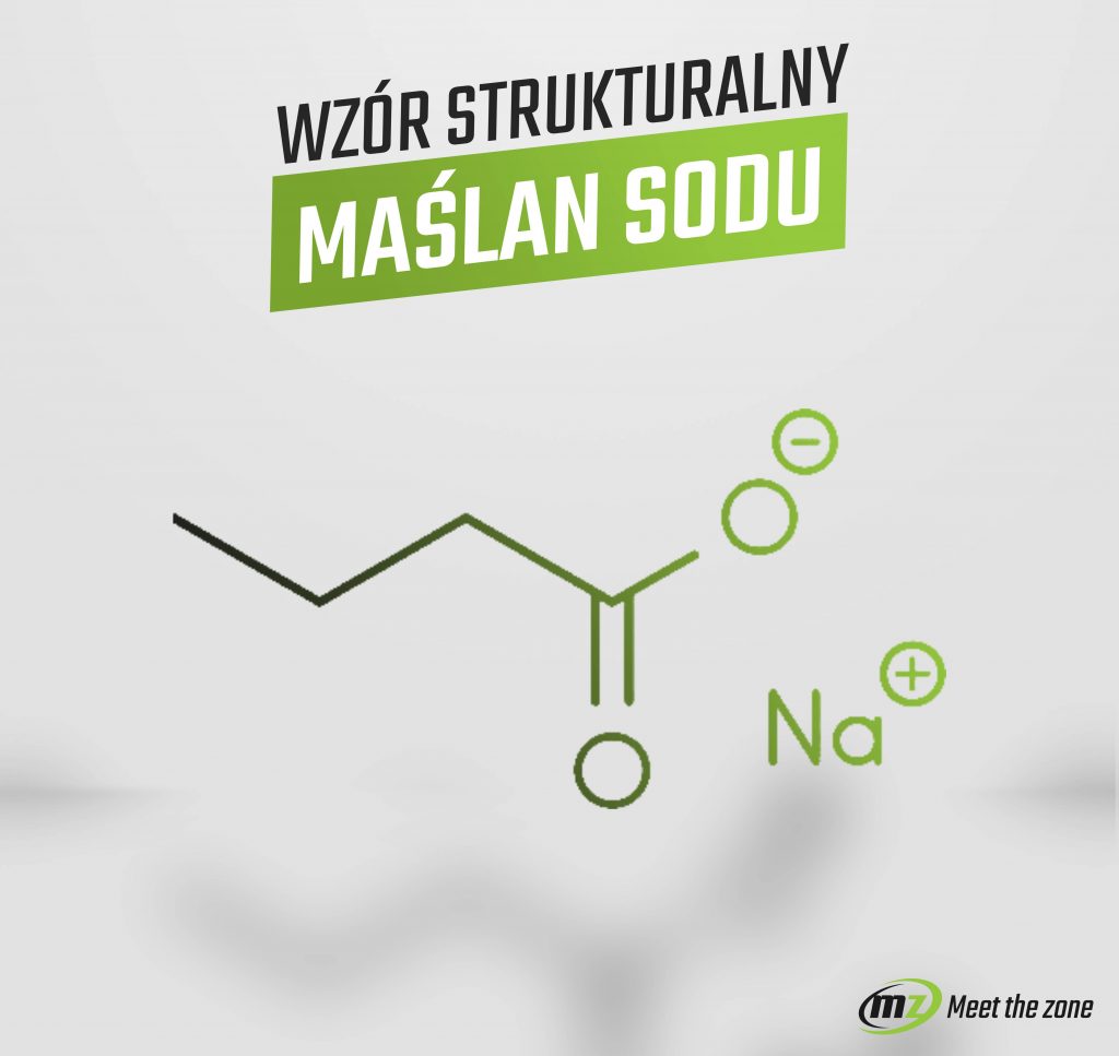 Wzór strukturalny Maślanu sodu