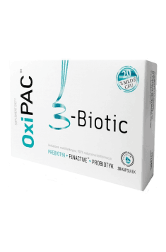 OxiPAC 3-biotic to specjalne połączenie ekstraktów roślinnych i szczepów probiotycznych mające na celu maksymalne wsparcie odporności organizmu