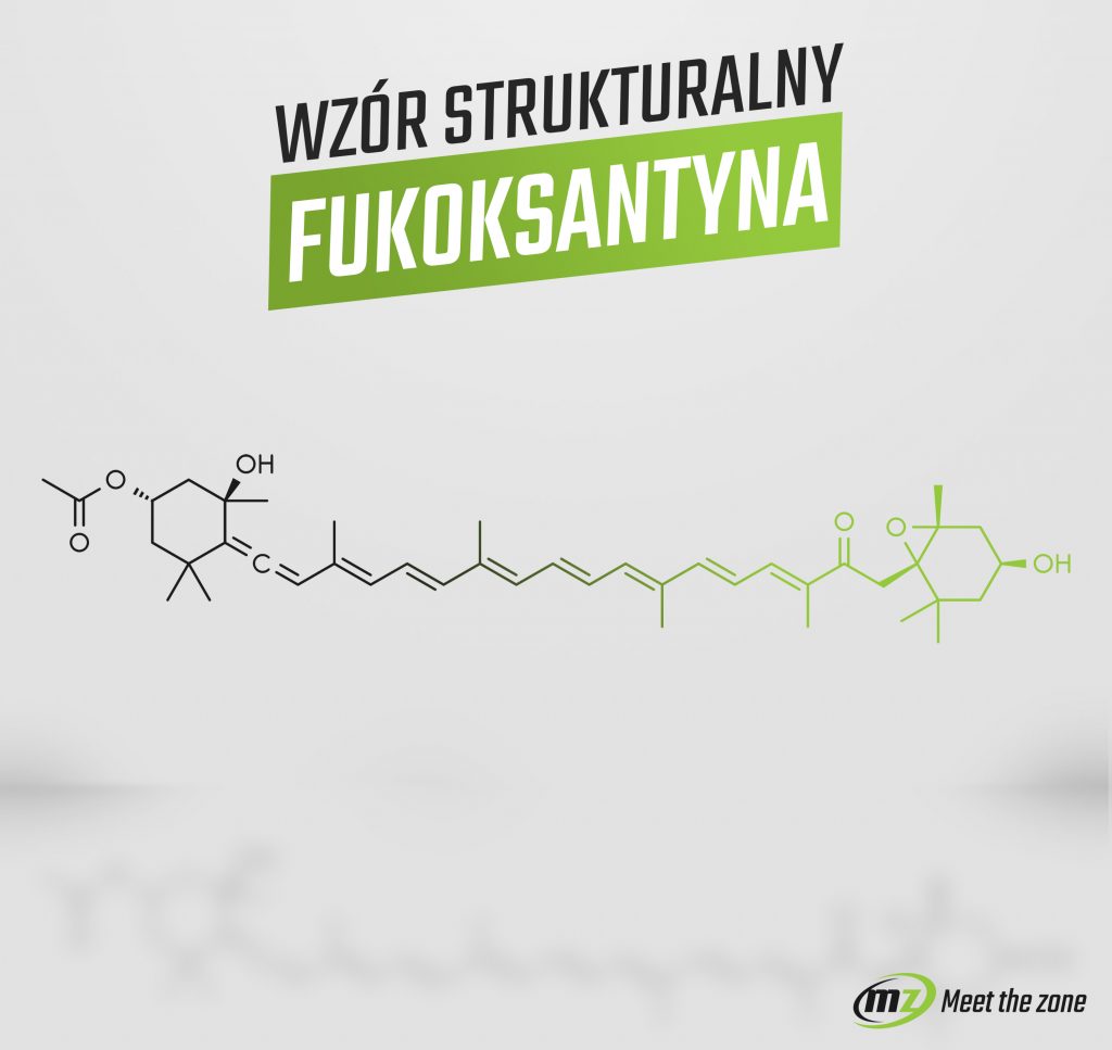 Wzór strukturalny fukoksantyny