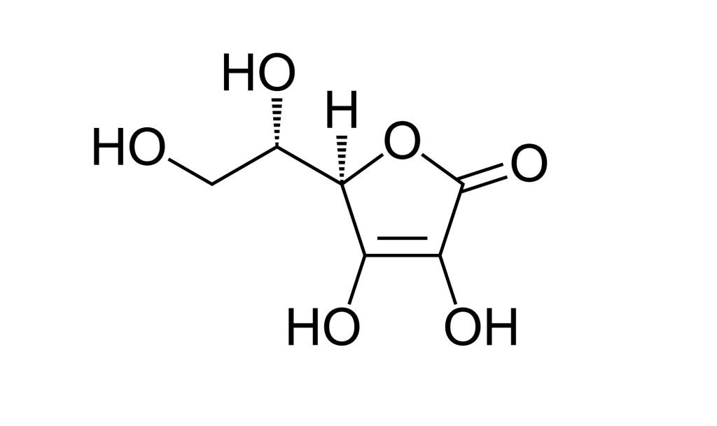 Wzór strukturalny witaminy C