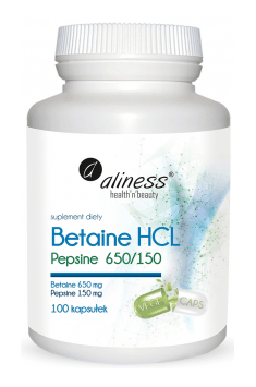 Aliness Betaine HCl - rekomendowany suplement z betainą w postaci chlorowodorku