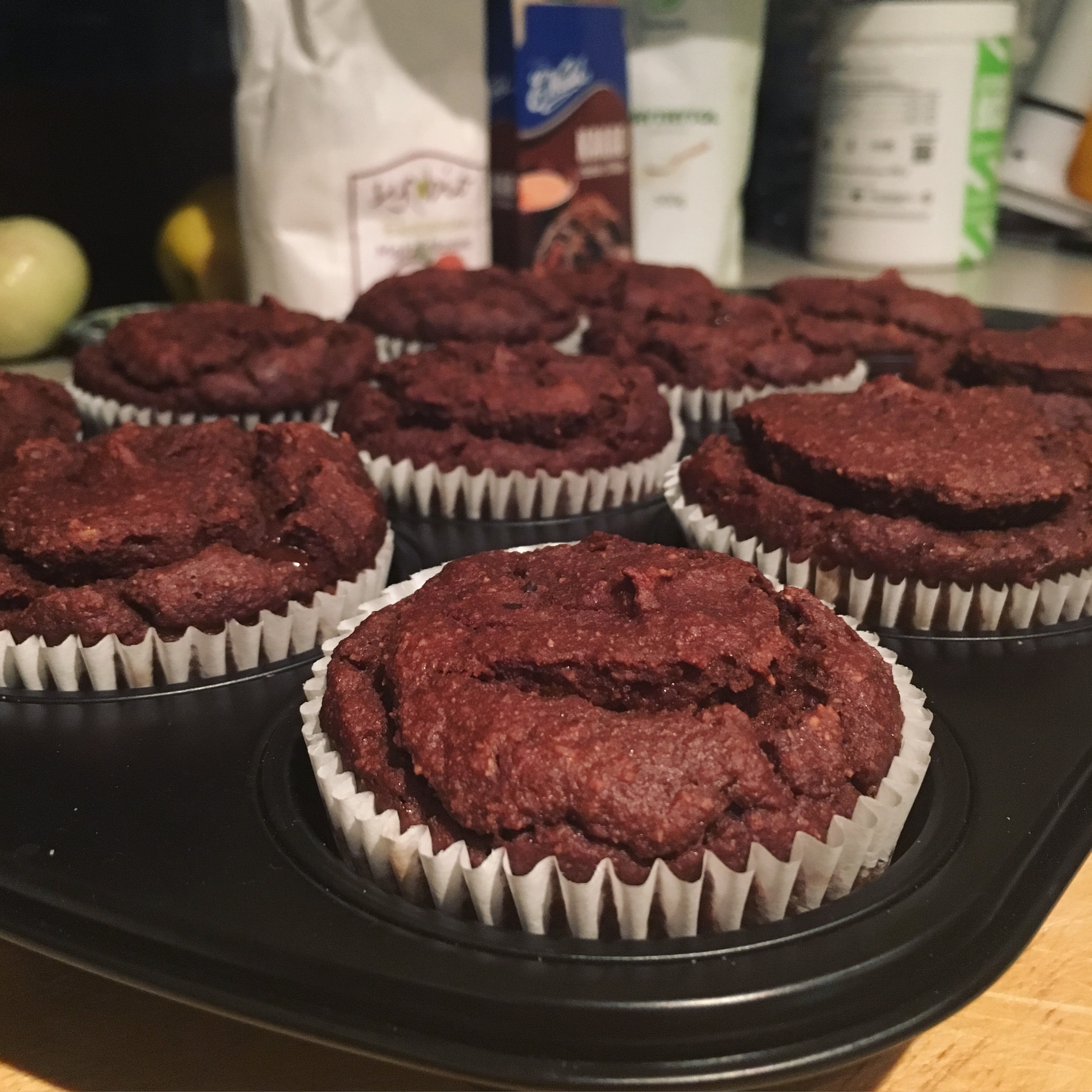 Muffiny kokosowo-bananowo-czekoladowe