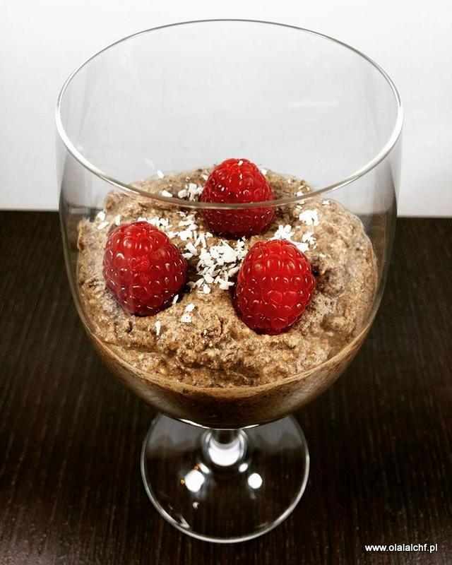 FIT MUS CZEKOLADOWY  (keto, LCHF, paleo, optymalny, bez glutenu, laktozy, jajek i cukru)