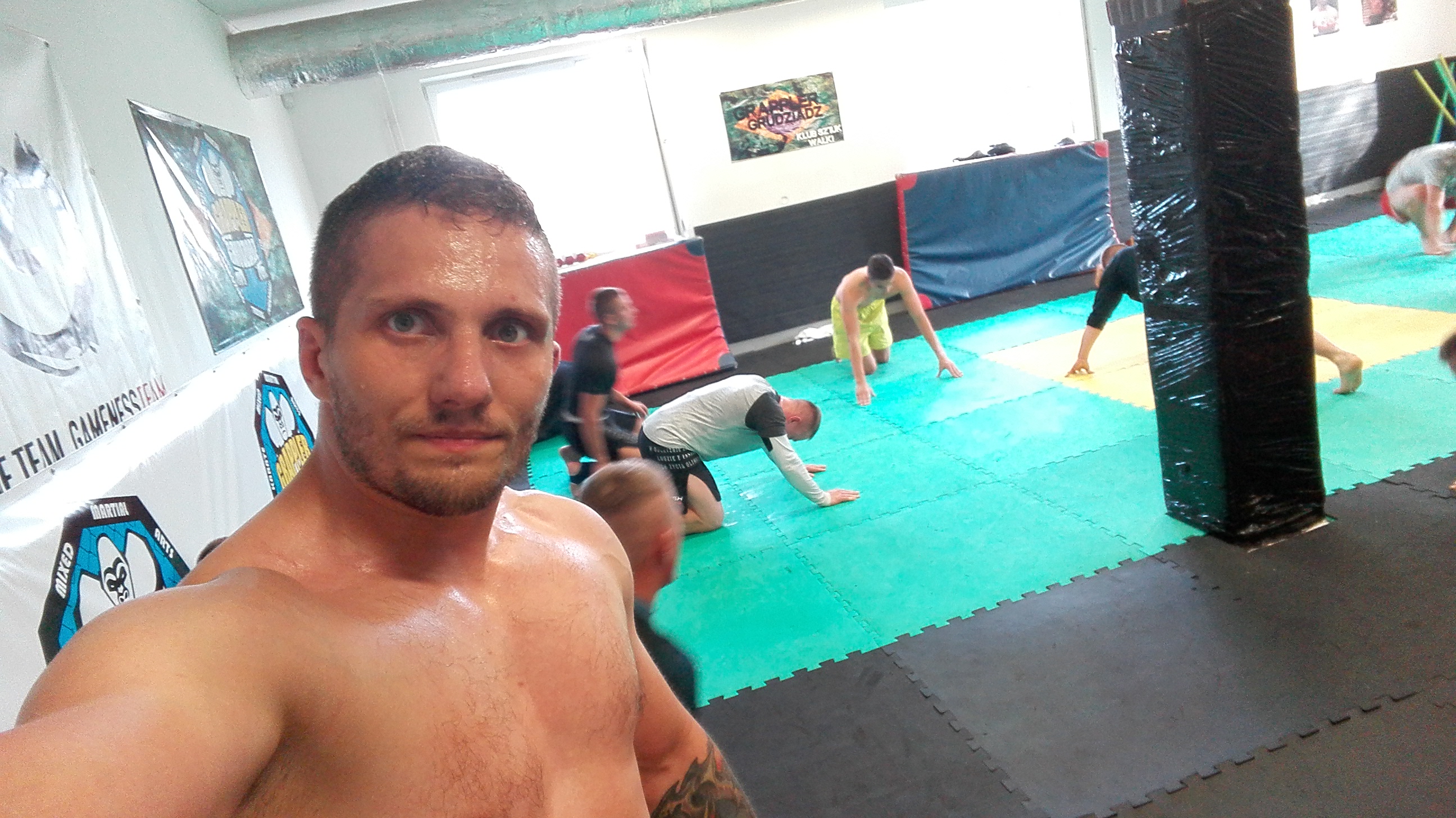 Poranek z treningiem.